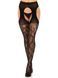 Панчохи Leg Avenue Eyelet lace suspender hose Black One Size SX1063 фото 5