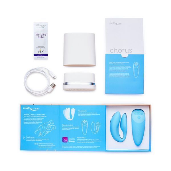Смарт-вібратор для пар We-Vibe Chorus Blue 540050 фото
