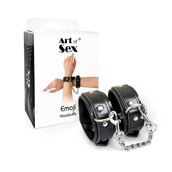 Наручники із екошкіри Art of Sex - Handcuffs Emoji SO9976 фото