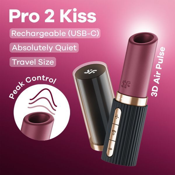 Вакуумний стимулятор Satisfyer Pro 2 Kiss SX2166 фото