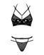 Еротичний комплект під латекс зі стрепами Obsessive Bagirela 2-pcs set S/M SO7219 фото 5