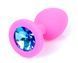 Силіконовий анальний пробка Boss Series - Jewellery Pink Silicon PLUG Small Light Blue S, BS6400081 BS6400081 фото 2