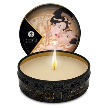 Масажна свічка Shunga Mini Massage Candle – Vanilla Fetish (30 мл) SO2517 фото