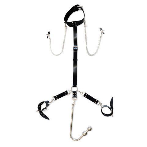 Бондажний набір з металевим анальним гаком Art of Sex Beatrice Bondage set with anal hook №&thinsp;3 SO8508 фото