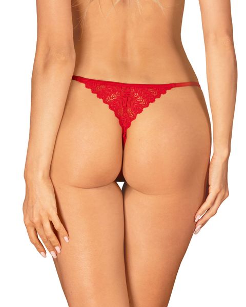 Трусики Obsessive Ingridia crotchless thong XS/S SO9043 фото