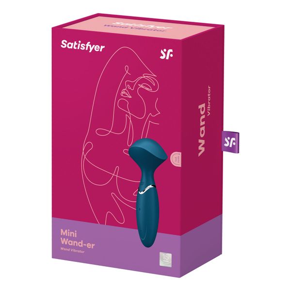 Вібромасажер Satisfyer Mini Wand-er Blue SO7794 фото