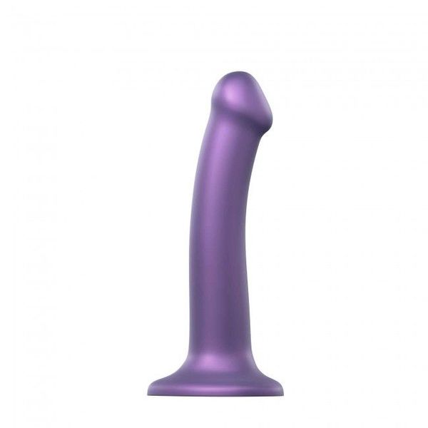 Насадка для страпону Strap-On-Me Mono Density Dildo Violet M, діам. 3,3 см SO3570 фото