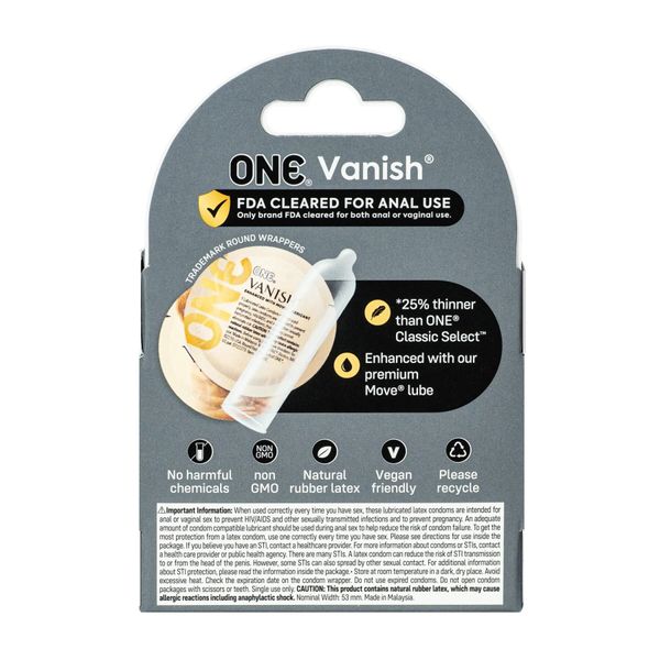 Презервативи ONE Vanish Hyperthin 3 шт SX0780 фото