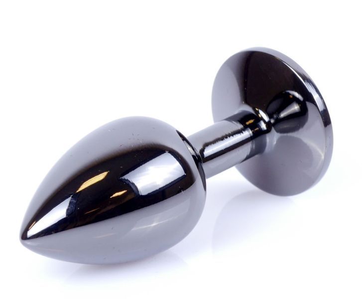 Анальний пробка Boss Series - Jewellery Dark Silver PLUG Light Blue S, BS6400031 BS6400031 фото