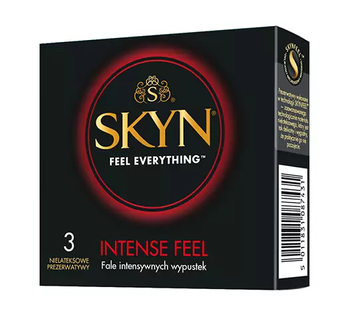 Презервативи безлатексні Skyn Intense Feel (ребристі, 3 шт) pr148-pack фото