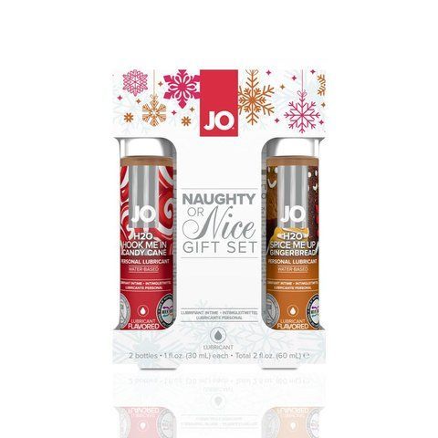 Набір лубрикантів System JO Naughty or Nice Gift Set &ndash; Candy Cane & Gingerbread (2&times;30 мл) SO6163 фото