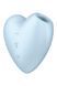 Вакуумний стимулятор-серце з вібрацією Satisfyer Cutie Heart Blue SO6287 фото