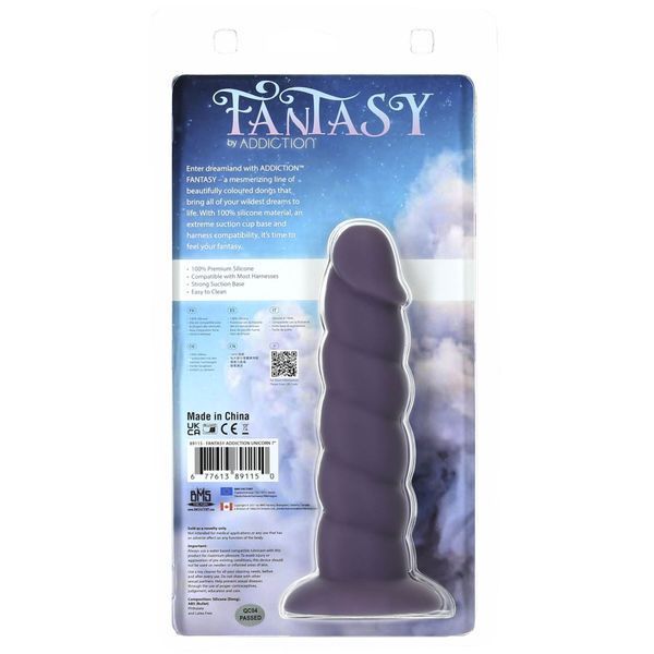 Фалоімітатор Fantasy by Addiction Unicorn Dildo 7&rdquo; Purple SX3159 фото