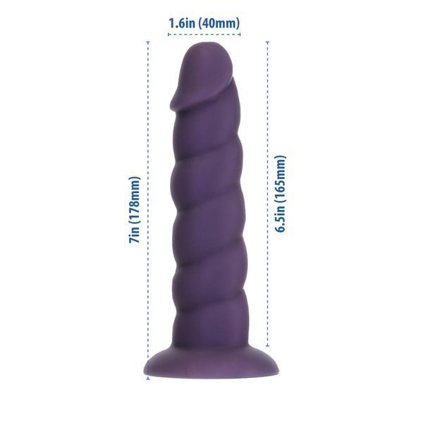 Фалоімітатор Fantasy by Addiction Unicorn Dildo 7&rdquo; Purple SX3159 фото