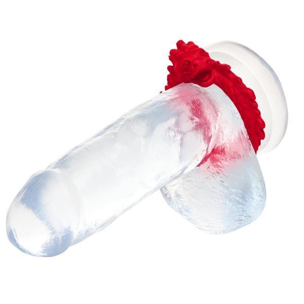 Ерекційне кільце &ndash; дракон Creature Cocks Rise of the Dragon Silicone Penis Ring &ndash; Red, діаметр 4 см SX2221 фото
