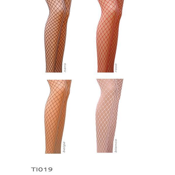 Колготки в сітку без виділених трусиків Passion TI019 nero 3/4 (fishnet) PS23204 фото