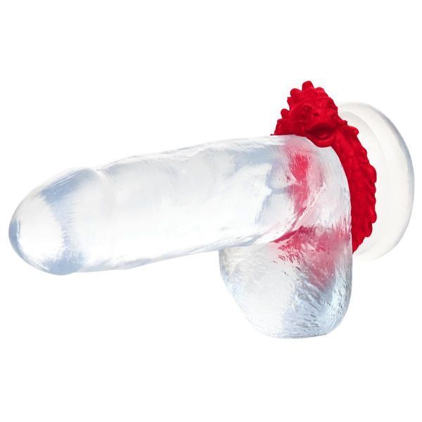 Ерекційне кільце &ndash; дракон Creature Cocks Rise of the Dragon Silicone Penis Ring &ndash; Red, діаметр 4 см SX2221 фото