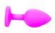 Силіконовий анальний пробка Boss Series - Jewellery Pink Silicon PLUG Medium Light Blue M, BS6400085 BS6400085 фото 6