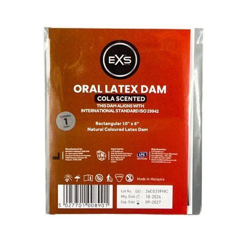 Латексна серветка для орального сексу - EXS Oral Latex Dam Cola Scented 81240008901 фото