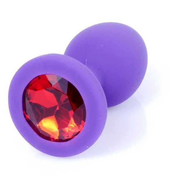 Силіконовий анальний пробка Boss Series - Jewellery Purple Silicon PLUG Small Red S, BS6400082 BS6400082 фото