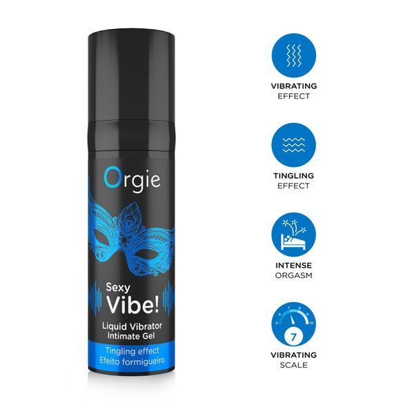 Рідкий вібратор Orgie Sexy Vibe! Liquid Vibrator, 15 мл SX1549 фото