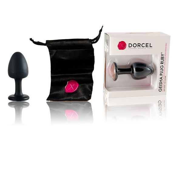 Анальна пробка Dorcel Geisha Plug Ruby XL з кулькою всередині MD1335 фото