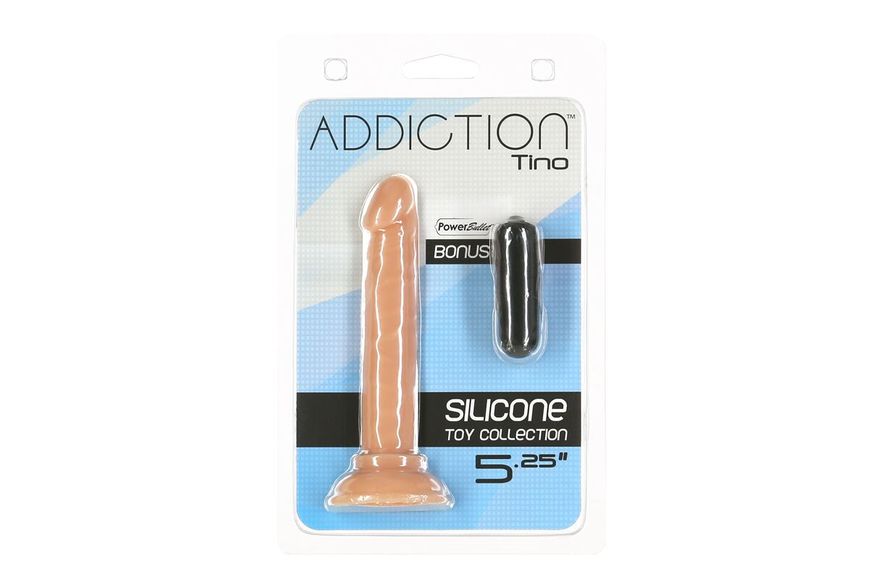 Фалоімітатор ADDICTION Tino 5.25″ Silicone Dildo SO7754 фото