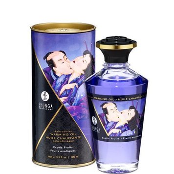 Розігрівальна олія Shunga Aphrodisiac Warming Oil – Exotic Fruits (100 мл) SO2495 фото