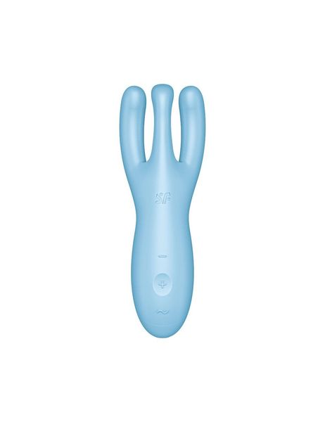 Кліторальний смарт вібратор Satisfyer Threesome 4 Blue SO6081 фото