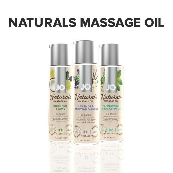 Масажна олія System JO - Naturals Massage Oil - Lavender & Vanilla 120 млє SO6165 фото