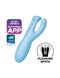 Кліторальний смарт вібратор Satisfyer Threesome 4 Blue SO6081 фото 1