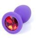 Силіконовий анальний пробка Boss Series - Jewellery Purple Silicon PLUG Medium Red M, BS6400086 BS6400086 фото 2