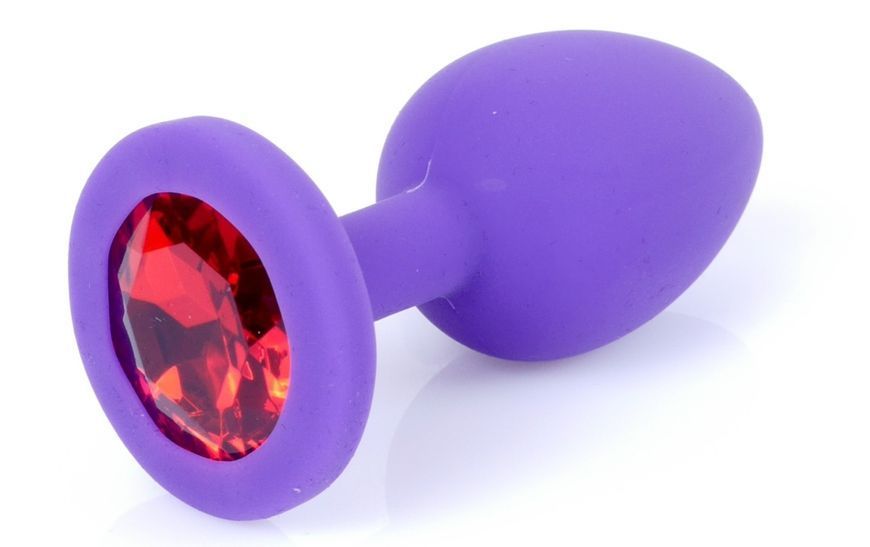 Силіконовий анальний пробка Boss Series - Jewellery Purple Silicon PLUG Medium Red M, BS6400086 BS6400086 фото