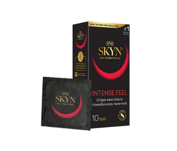 Презервативи безлатексні Skyn Intense Feel (ребристі, 10 шт) pr103 фото