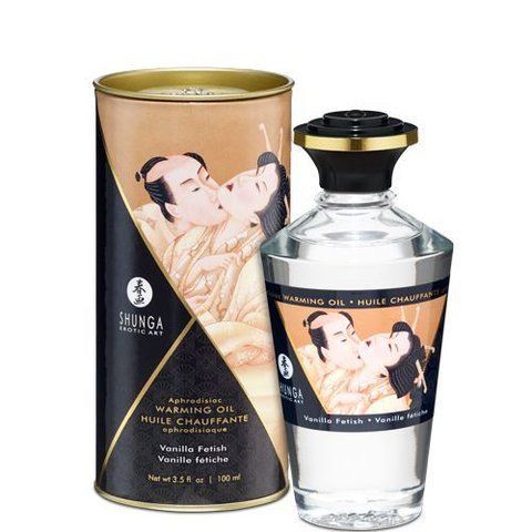 Розігрівальна олія Shunga Aphrodisiac Warming Oil &ndash; Vanilla Fetish (100 мл) SO2496 фото