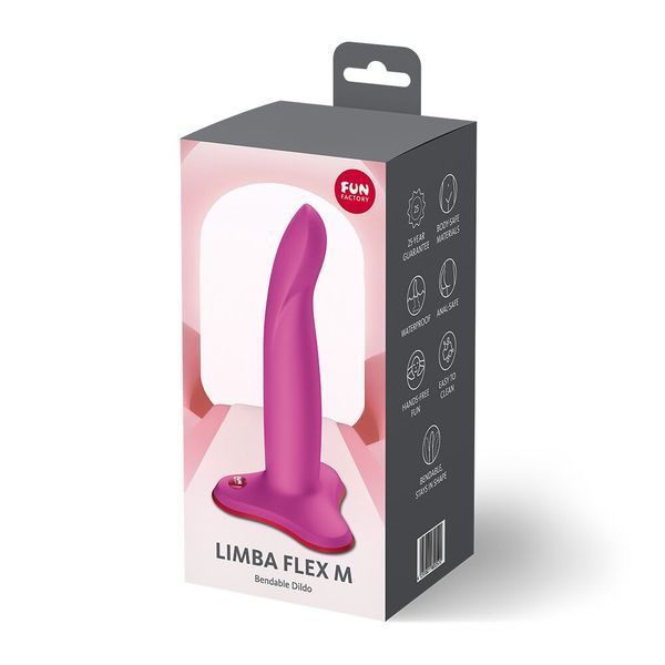 Фалоімітатор Fun Factory LIMBA FLEX M Magenta SX3287 фото