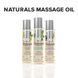 Масажна олія System JO - Naturals Massage Oil - Peppermint & Eucalyptus 120 мл SO6166 фото 5