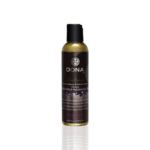 Масажна олія DONA Kissable Massage Oil Chocolate Mousse (110 мл) SO1535 фото