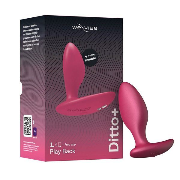 Анальна смарт-вібропробка We-Vibe Ditto+ Cosmic Pink SX0519 фото