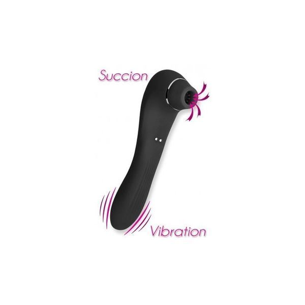 Вібратор і вакуумний стимулятор Alive Midnight Quiver Black SO3833 фото