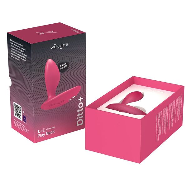 Анальна смарт-вібропробка We-Vibe Ditto+ Cosmic Pink SX0519 фото