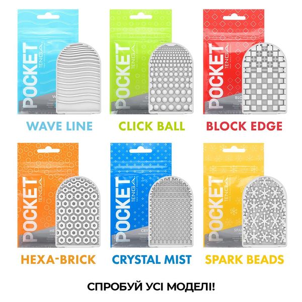 Мастурбатор TENGA Pocket Block Edge SO5596 фото