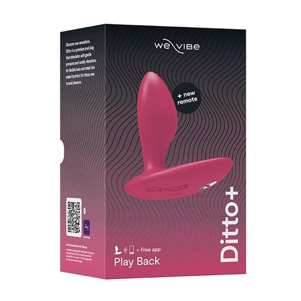 Анальна смарт-вібропробка We-Vibe Ditto+ Cosmic Pink SX0519 фото