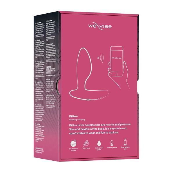Анальна смарт-вібропробка We-Vibe Ditto+ Cosmic Pink 540100 фото