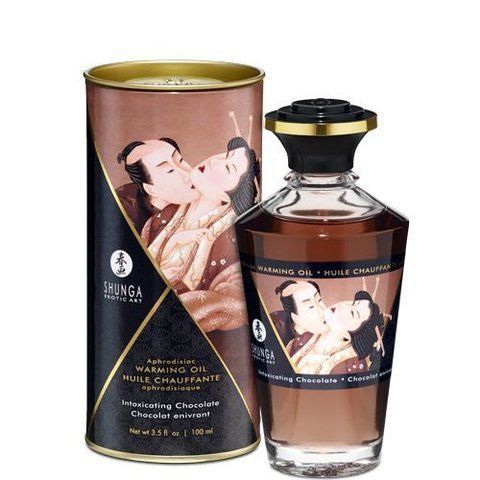 Розігрівальна олія Shunga Aphrodisiac Warming Oil &ndash; Intoxicating Chocolate (100 мл) SO2498 фото