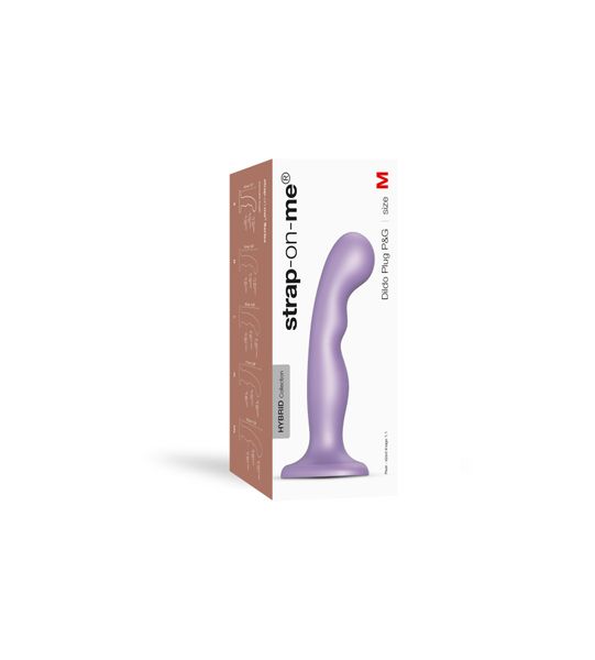 Насадка для страпона Strap-On-Me Dildo Plug P&G Lilas Metallic M SO7821 фото