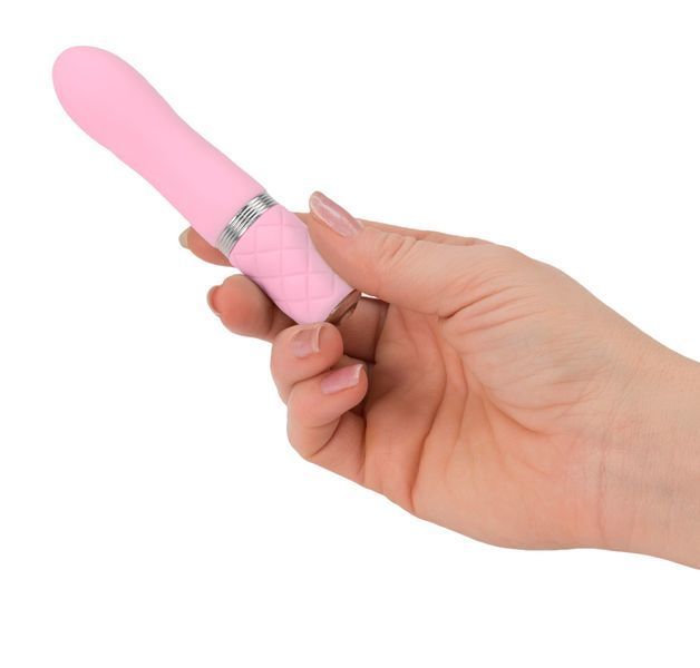 Розкішний вібратор PILLOW TALK - Flirty Pink з кристалом Сваровські SO2725 фото