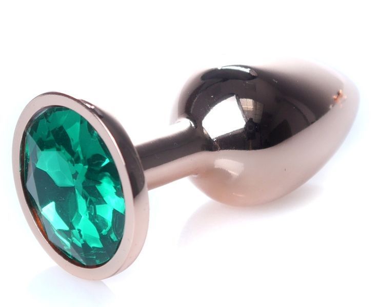 Анальний пробка Boss Series - Jewellery Red Gold PLUG Green S, BS6400115 BS6400115 фото