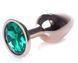 Анальний пробка Boss Series - Jewellery Red Gold PLUG Green S, BS6400115 BS6400115 фото 3