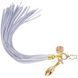 Анальна пробка з флогером LOCKINK SEVANDA White Pony-Tail Anal Rose-shape Plug SX0870 фото 2